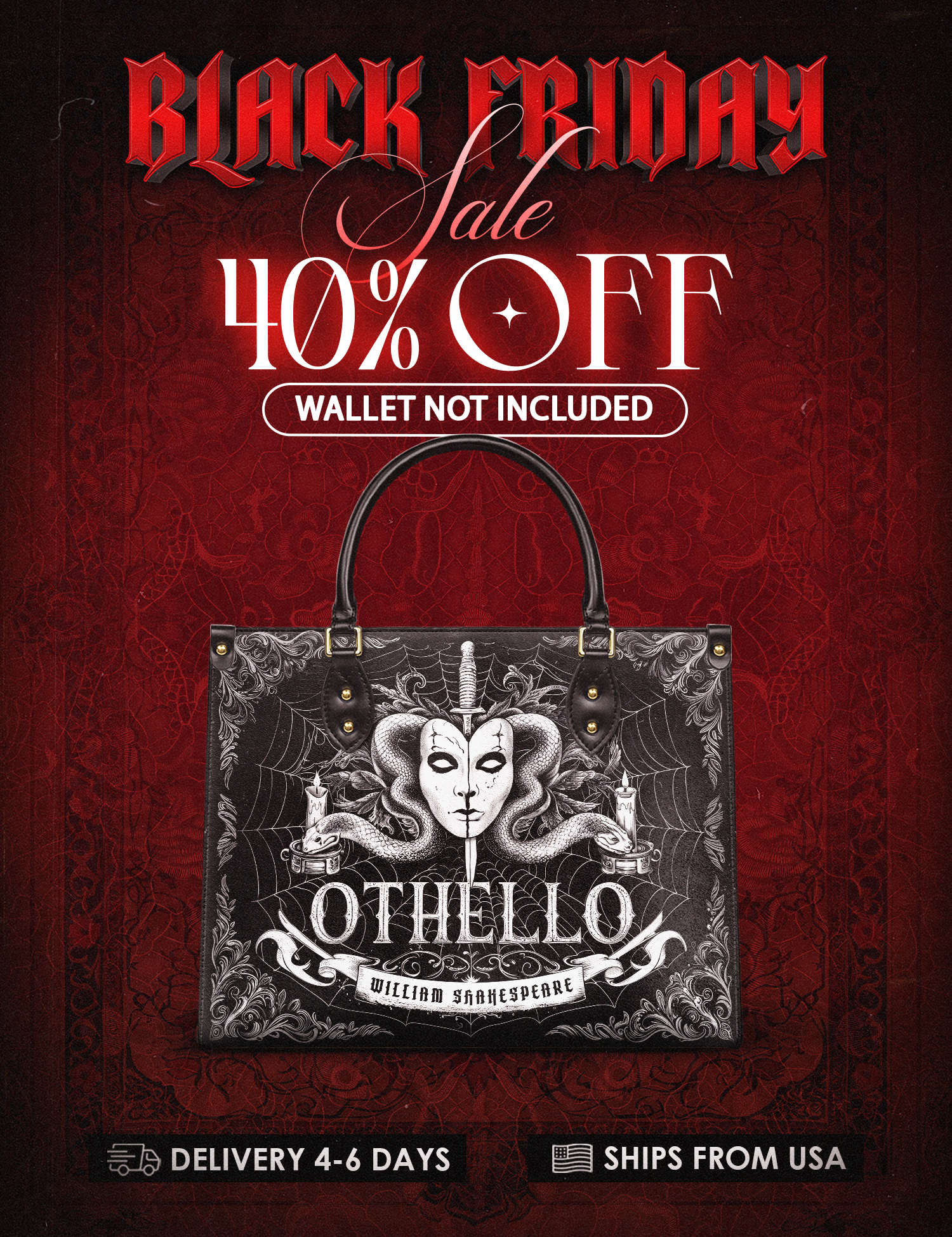 "Othello" Leather Handbag Deal
