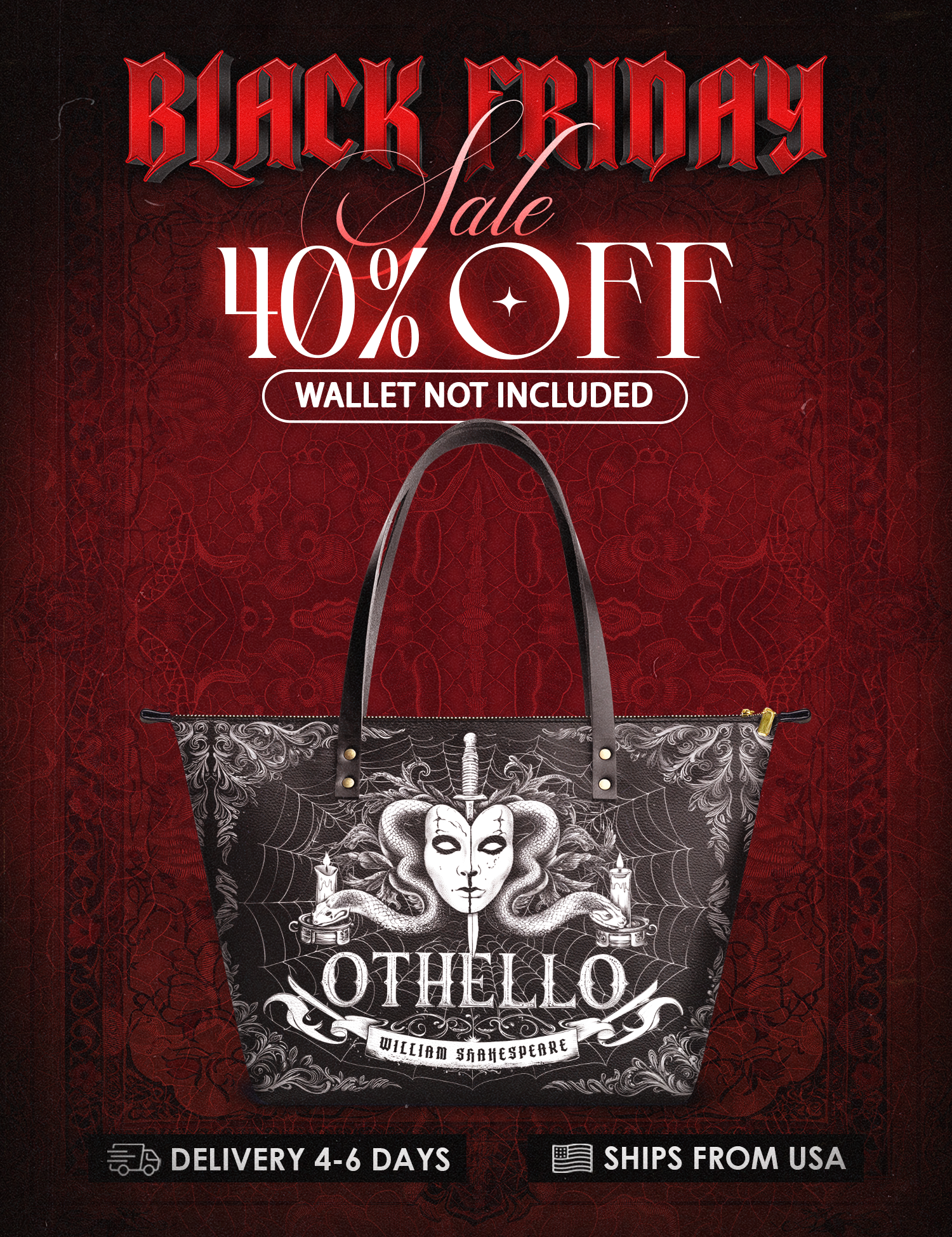 "Othello" Leather Tote Bag Deal