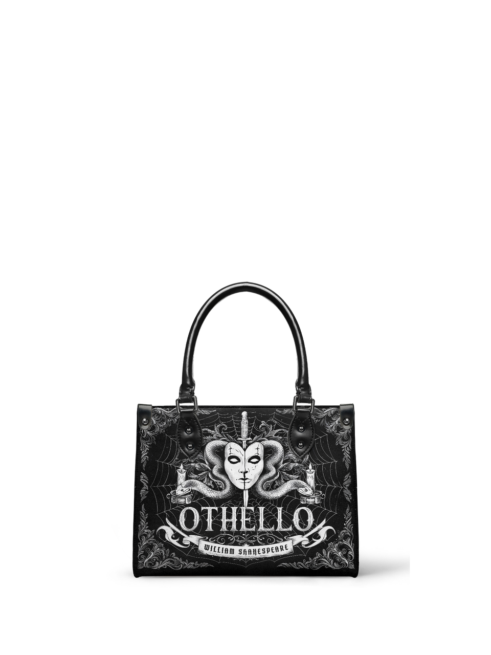 "Othello" - Black Interior - Small Leather Handbag