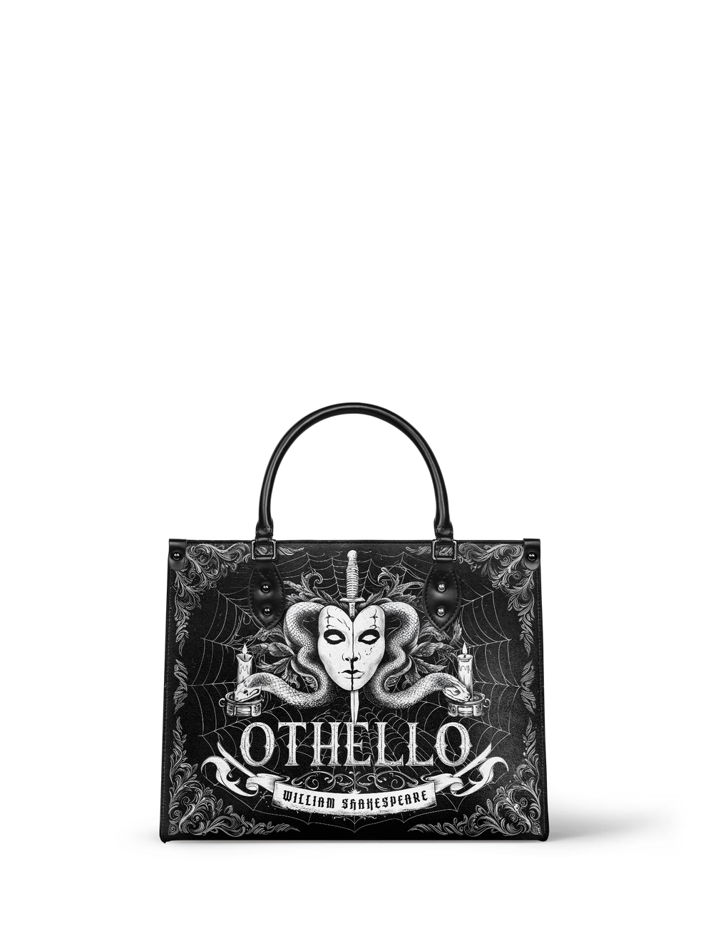 "Othello" - Black Interior - Leather Handbag - Special Deal