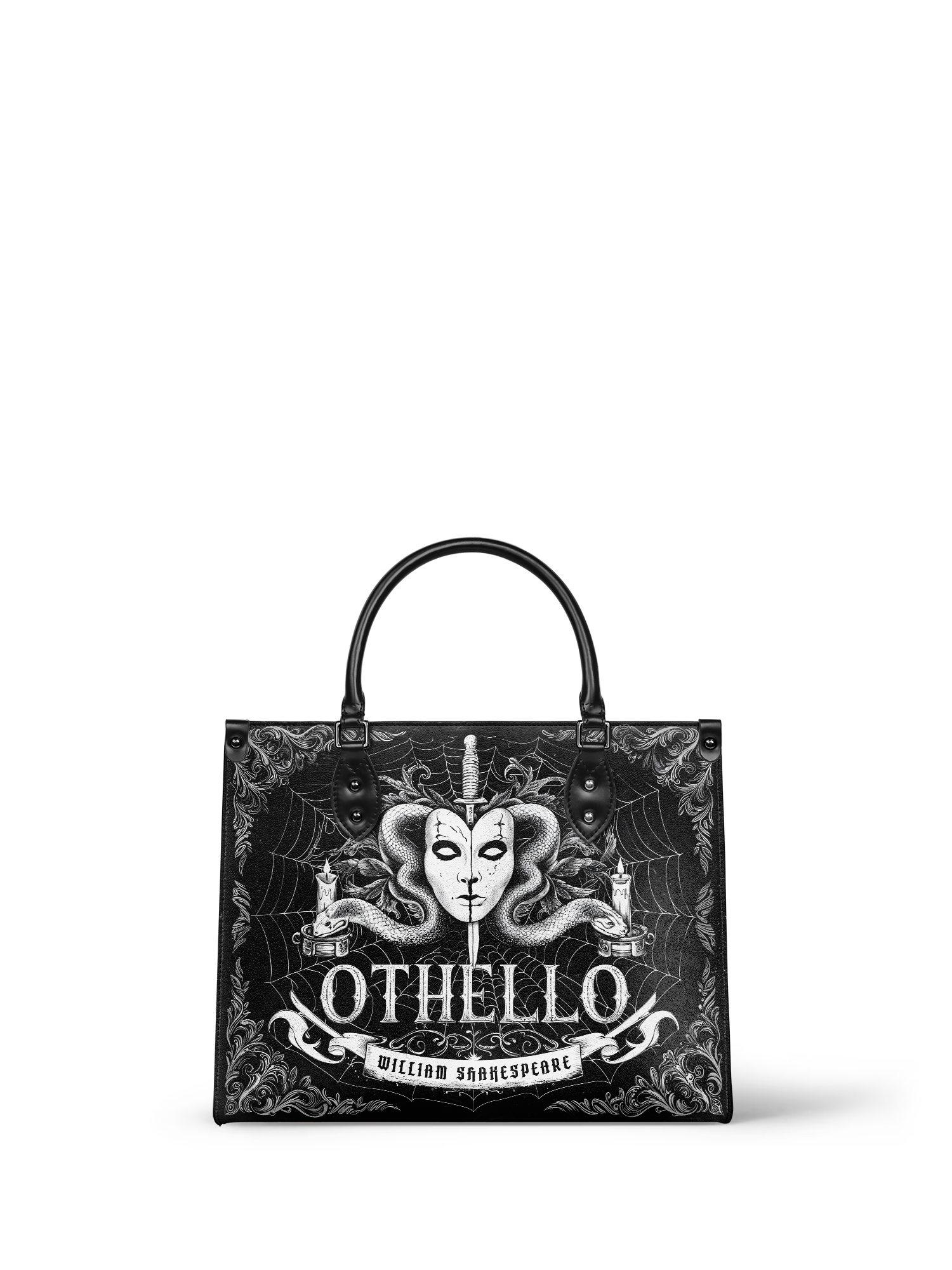 "Othello" - Black Interior - Leather Handbag - Special Deal