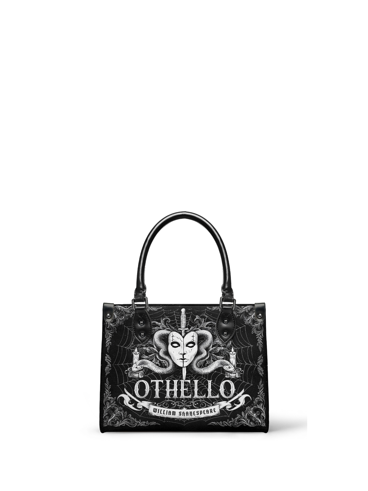 "Othello" - Black Interior - Small Leather Handbag - FALL CLEARANCE DEAL