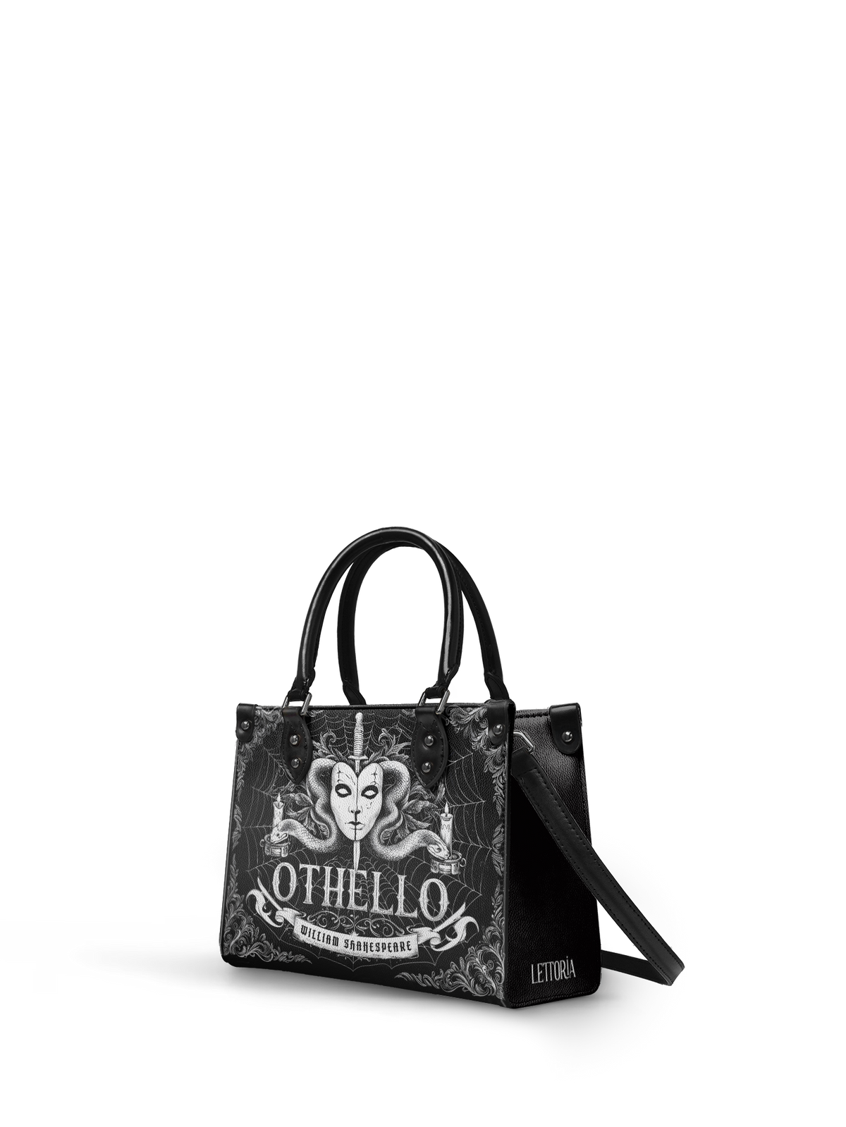 "Othello" - Black Interior - Small Leather Handbag - FALL CLEARANCE DEAL