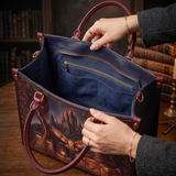 “Owl Post” Applique Leather Handbag Pre-order