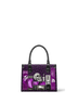 "The Codex of Gothic Tales" Violet Echo - Black Interior - Small Leather Handbag