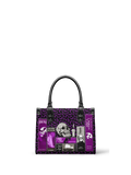 "The Codex of Gothic Tales" Violet Echo - Black Interior - Small Leather Handbag - NEW WORKSHOP SALE