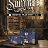 "Poe's Library" Midnight Ink Small Leather Handbag Deal