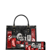"The Codex of Gothic Tales" Black Widow’s Kiss Leather Handbag Deal