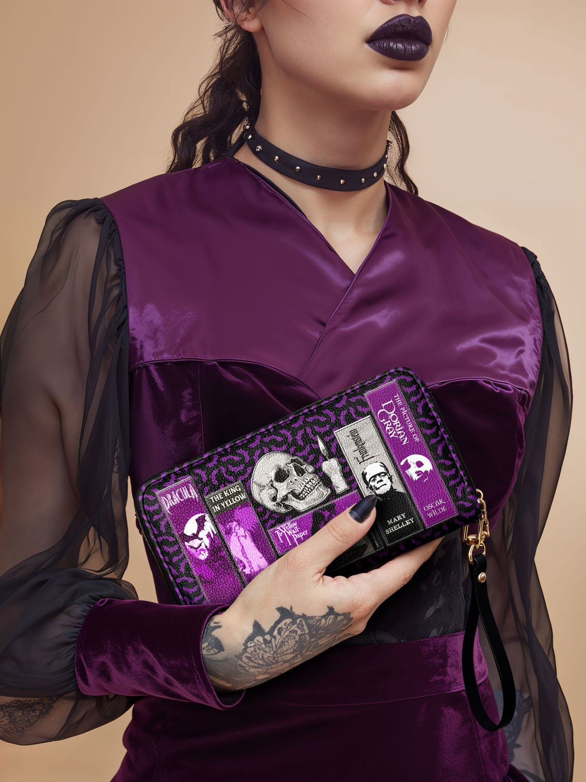 "The Codex of Gothic Tales" Violet Echo Wallet - FALL DEAL