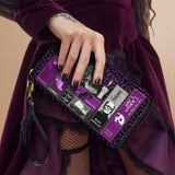 "The Codex of Gothic Tales" Violet Echo Wallet - CLEAROUT