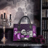 "The Codex of Gothic Tales" Violet Echo Leather Handbag Deal