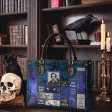 "Poe's Library" Midnight Ink Leather Handbag Deal
