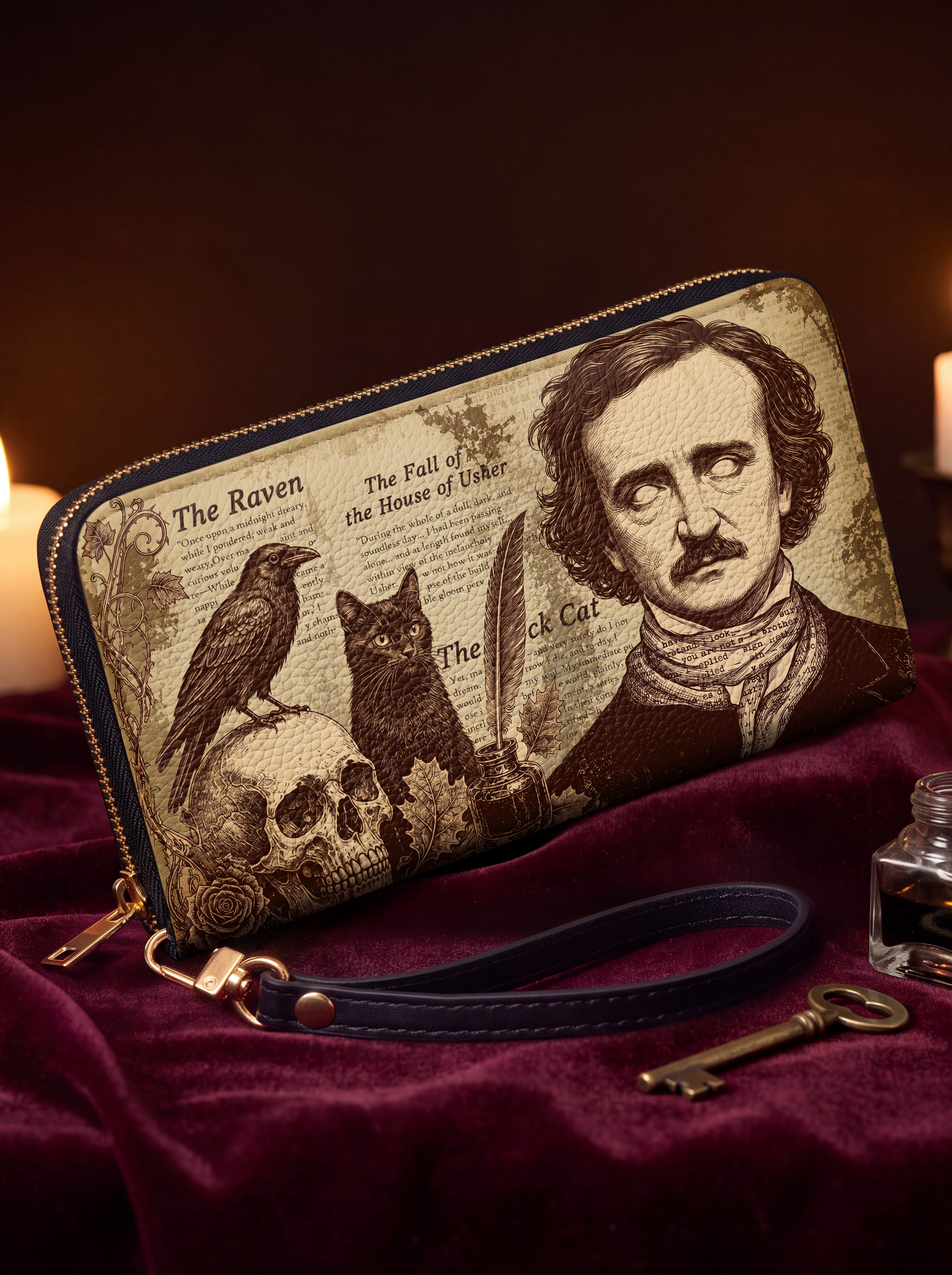 "Poe's Anthology" Wallet