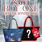 "Poe's Library" Midnight Ink Leather Tote Bag Deal