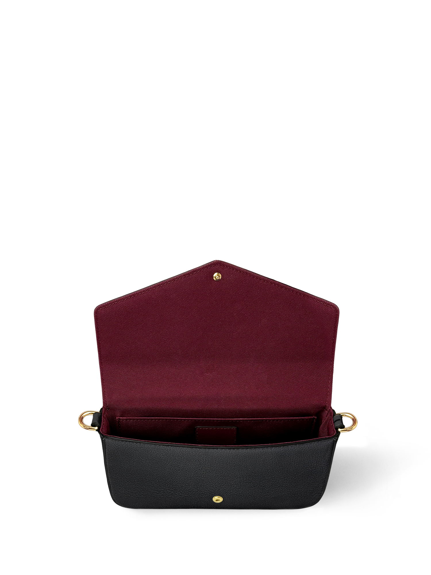 "Poe's Library" Ashen Black Envelope Chain Crossbody Bag