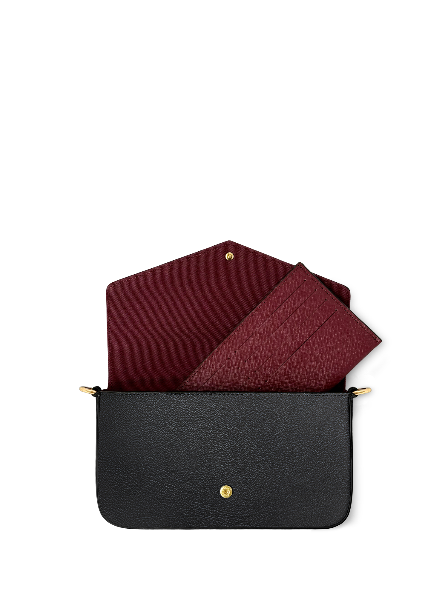 "Poe's Library" Ashen Black Envelope Chain Crossbody Bag