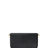"Poe's Library" Ashen Black Envelope Chain Crossbody Bag