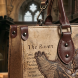 "Poe's Anthology" Applique Leather Handbag Pre-order