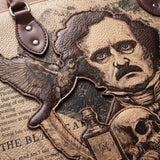 "Poe's Anthology" Applique Leather Handbag Pre-order