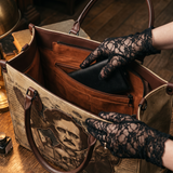 "Poe's Anthology" Applique Leather Handbag Pre-order