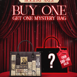 "Poe's Library" Ashen Black Leather Handbag Deal