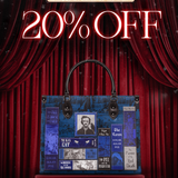 "Poe's Library" Midnight Ink Leather Handbag Deal
