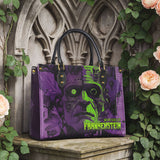 "Frankenstein" Lablight Violet Leather Handbag