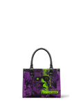 "Frankenstein" Lablight Violet - Black Interior - Small Leather Handbag