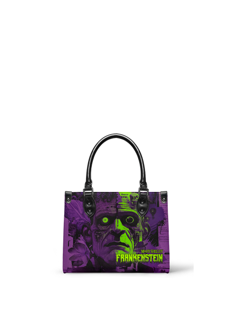 "Frankenstein" Lablight Violet - Black Interior - Small Leather Handbag - NEW WORKSHOP SALE
