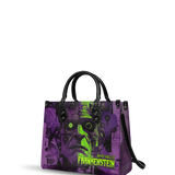 "Frankenstein" Lablight Violet - Black Interior - Leather Handbag - CLEAROUT