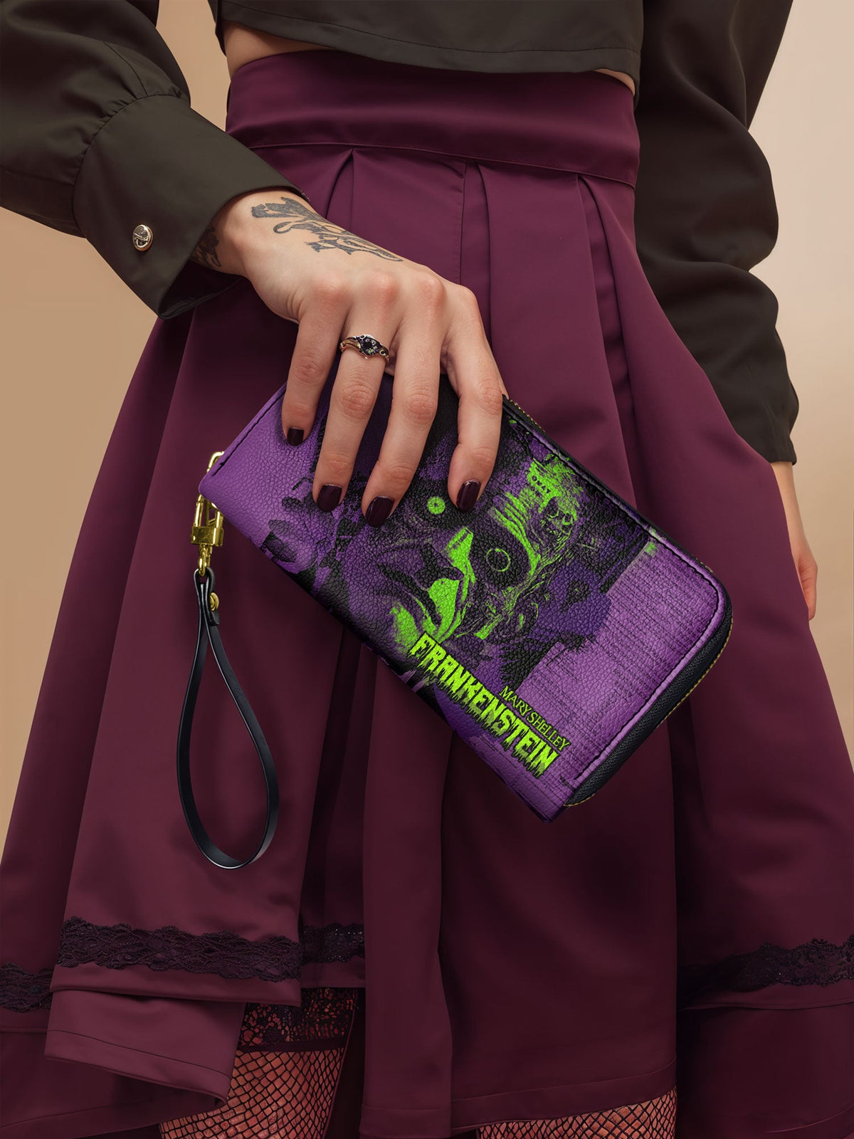 "Frankenstein" Lablight Violet Wallet - FALL DEAL