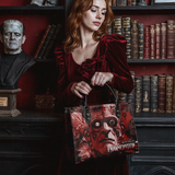 "Frankenstein" Heart Surge - Black Interior - Leather Handbag - CLEAROUT