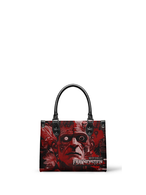 "Frankenstein" Heart Surge - Black Interior - Small Leather Handbag
