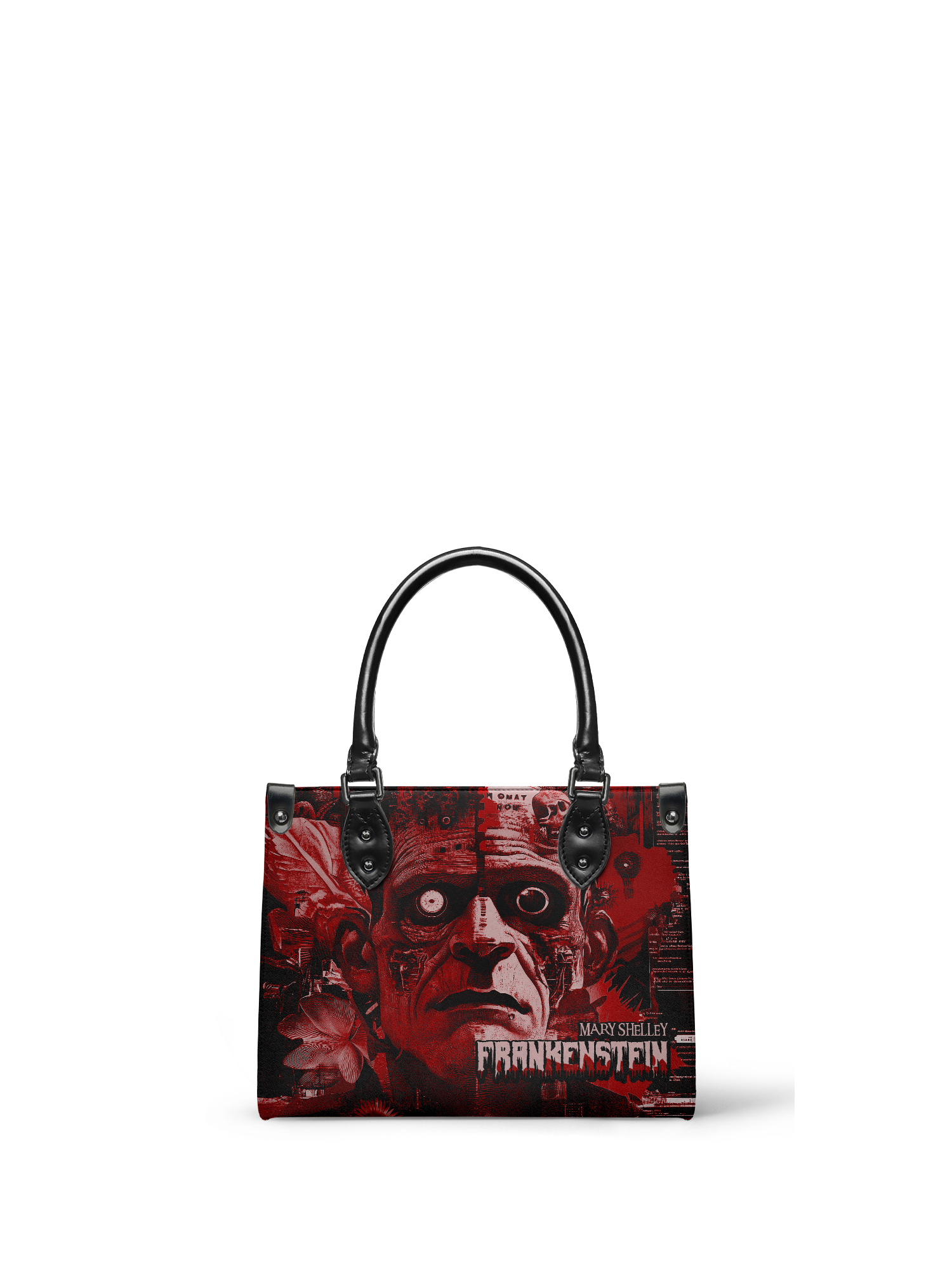 "Frankenstein" Heart Surge - Black Interior - Small Leather Handbag - NEW WORKSHOP SALE