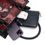 "Frankenstein" Heart Surge - Black Interior - Small Leather Handbag