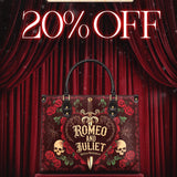 "Romeo And Juliet" Poison Rose Leather Handbag Deal