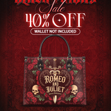 "Romeo And Juliet" Poison Rose Leather Handbag Deal