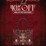 "Romeo And Juliet" Poison Rose Small Leather Handbag Deal