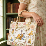 “Silly Old Bear” Applique Leather Handbag Pre-order