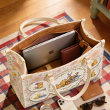 “Silly Old Bear” Applique Leather Handbag Pre-order