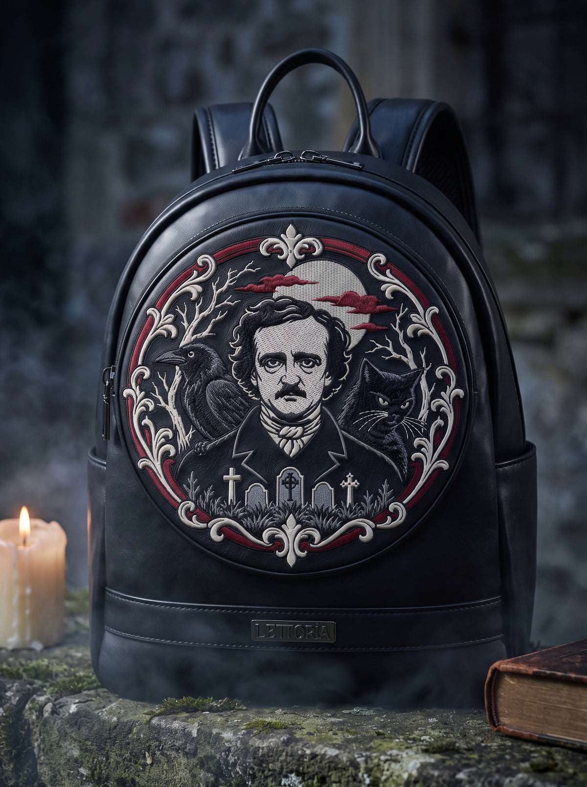 "Spirits Of The Dead" Skein Leather Backpack