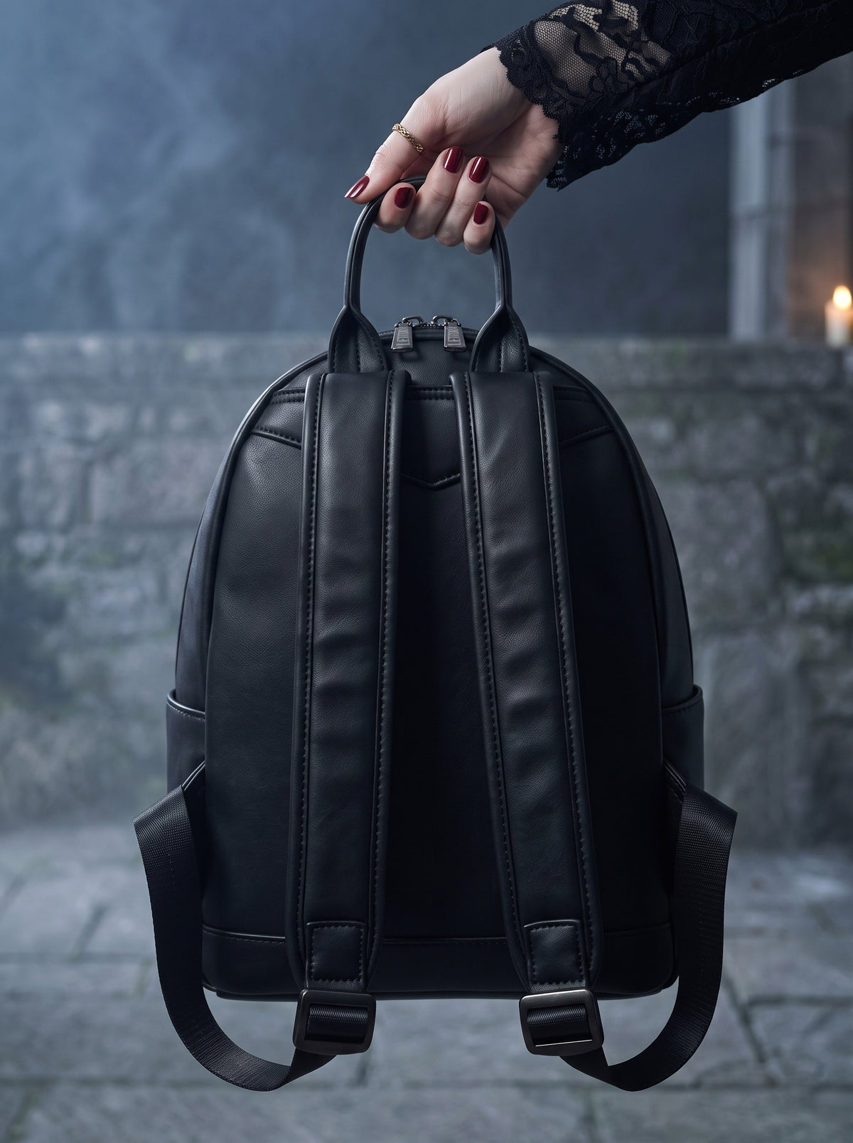 "Spirits Of The Dead" Skein Leather Backpack