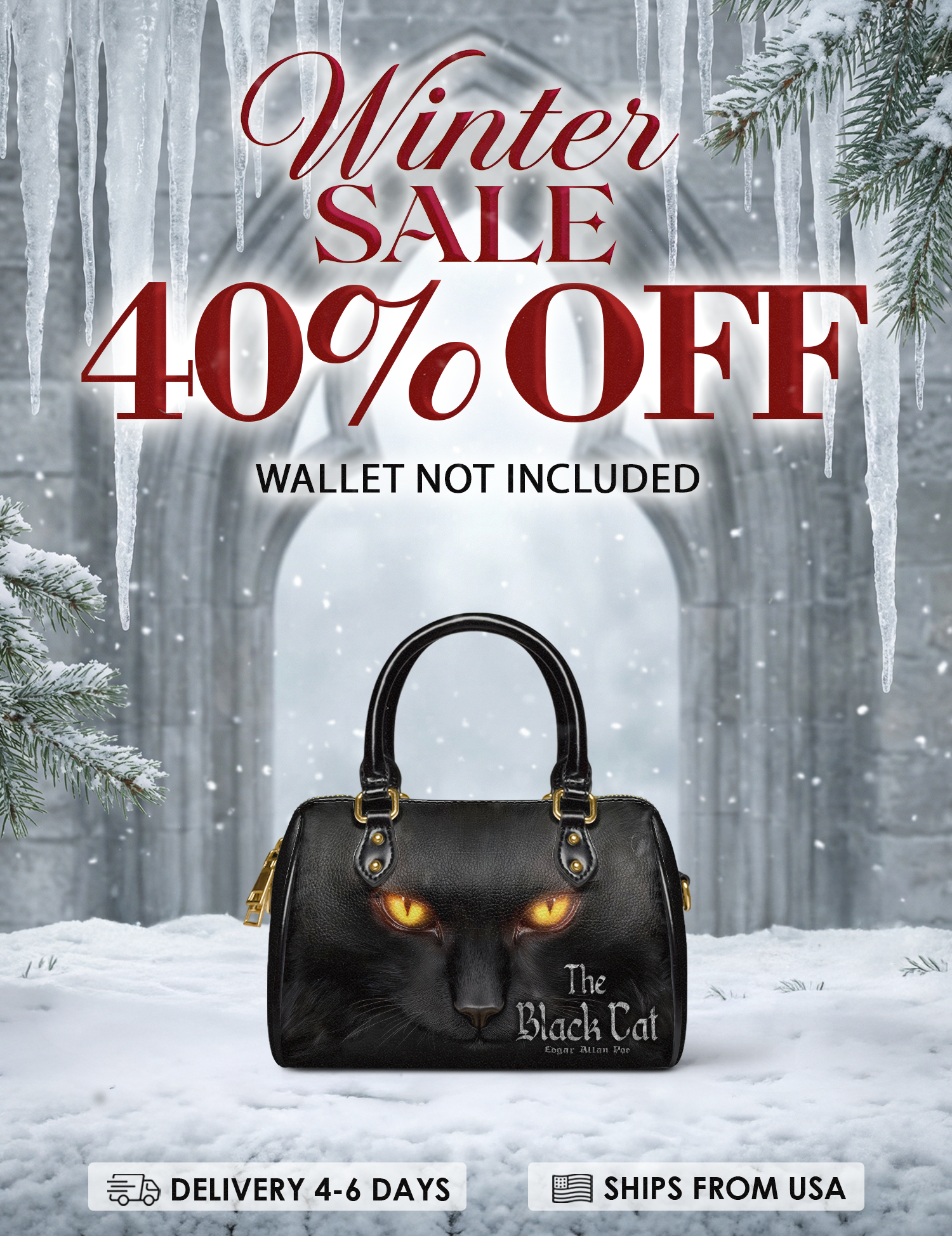 "The Black Cat" Mini Satchel Deal