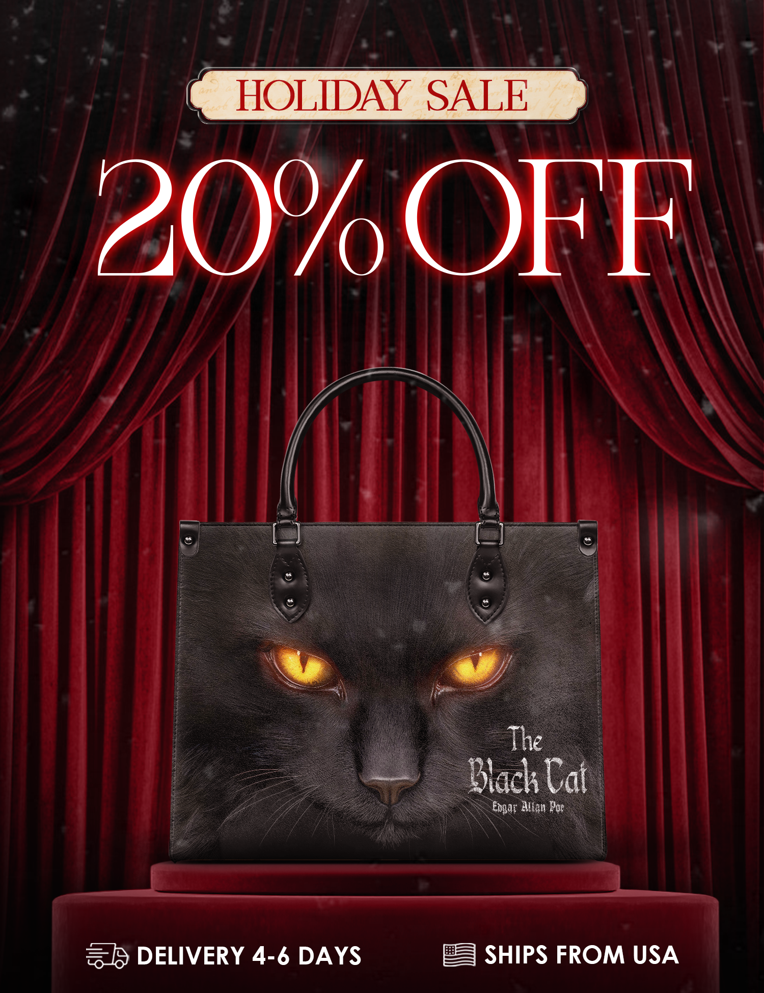 "The Black Cat" Leather Handbag Deal