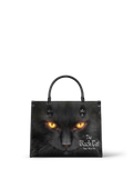 "The Black Cat" - Red Interior - Leather Handbag