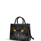 "The Black Cat" - Black Interior - Leather Handbag