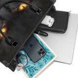 "The Black Cat" - Black Interior - Leather Handbag