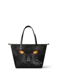 "The Black Cat" Leather Tote Bag