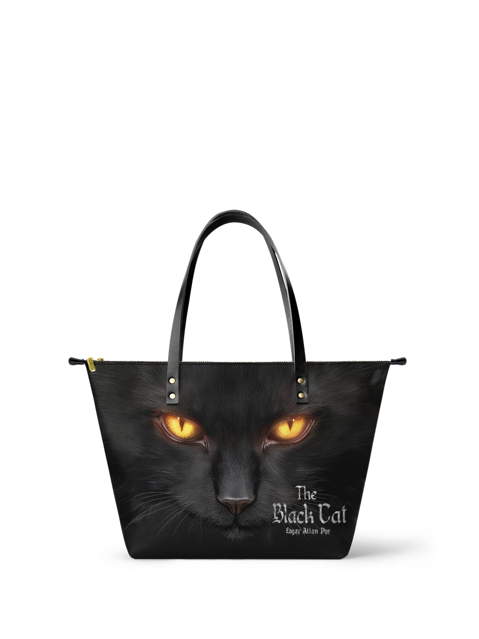 "The Black Cat" Leather Tote Bag
