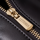 "The Black Cat" Hellfire Red Applique Leather Handbag Pre-order
